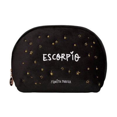 Scorpio Horoscope Premium Velvet Toiletry Bag (Makeup Bag)