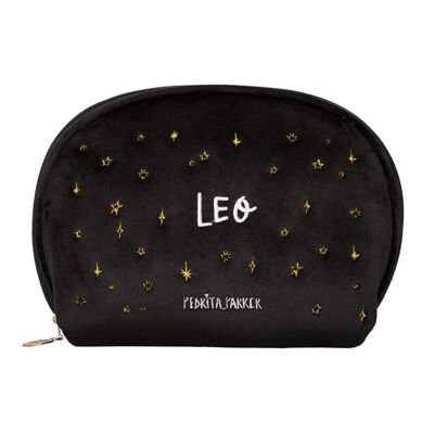 Trousse de toilette en velours haut de gamme Horoscope Lion (trousse de maquillage)