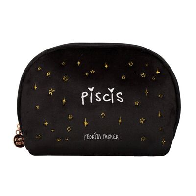 Pisces Horoscope Premium Velvet Toiletry Bag (Makeup Bag)