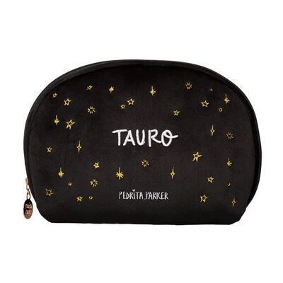 Taurus Horoscope Premium Velvet Bag (Makeup Bag)