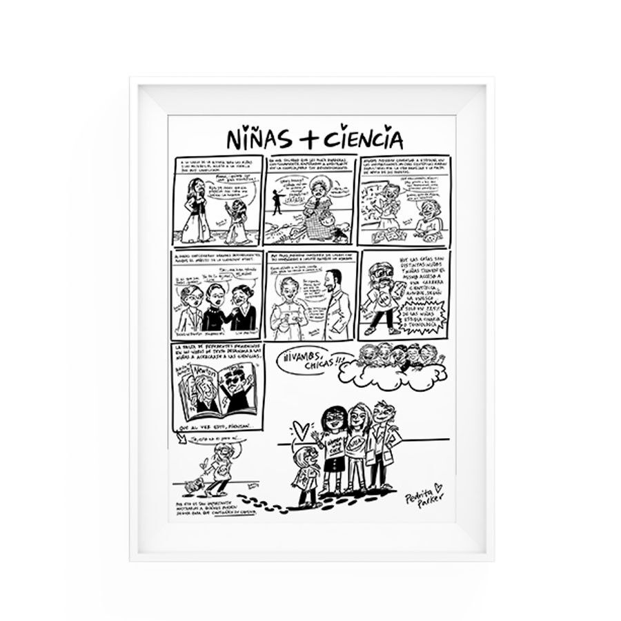 Ragazze + Science Art Print (foto)