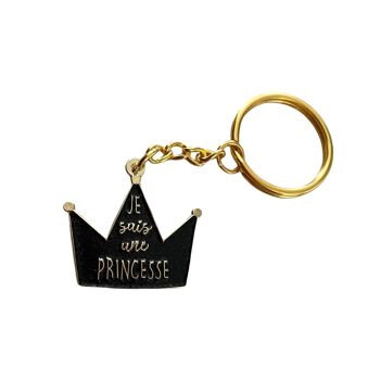 Porte- clés je suis une princesse 1
