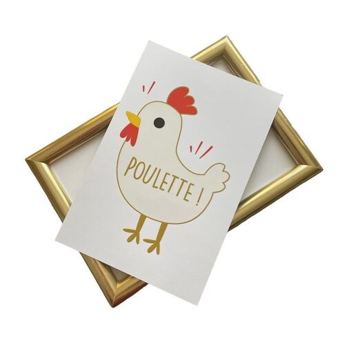 Carte poulette