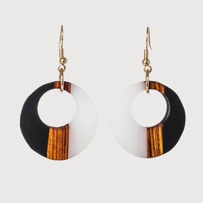 Antonia | Handcrafted Wood & Resin Earrings | Drop Earrings