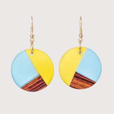 Ellie | Handcrafted Wood & Resin Earrings | Drop Earrings