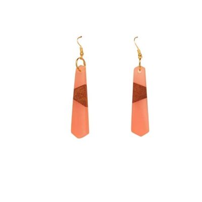 Hayley | Handcrafted Wood & Resin Earrings | Drop Earrings