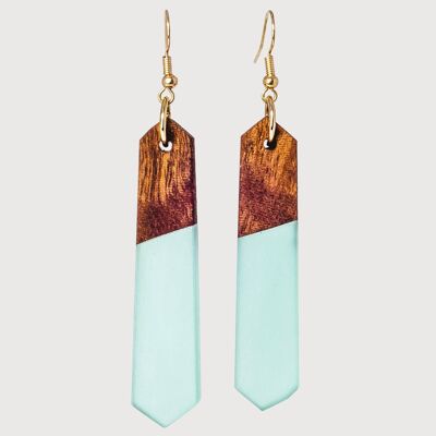 Ibiza | Handcrafted Wood & Resin Earrings | Drop Earrings