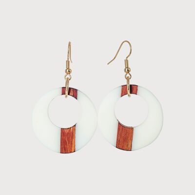 Lulu - | Handcrafted Wood & Resin Earrings | Drop Earrings