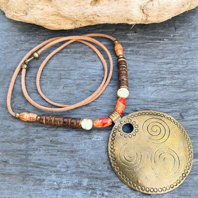 Baobab ethnic necklace