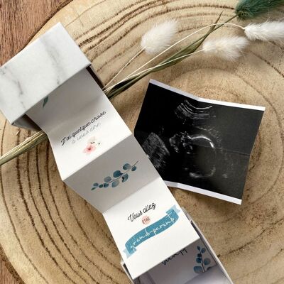 Grandparent pregnancy announcement - Marble surprise box - Baby announcement gift