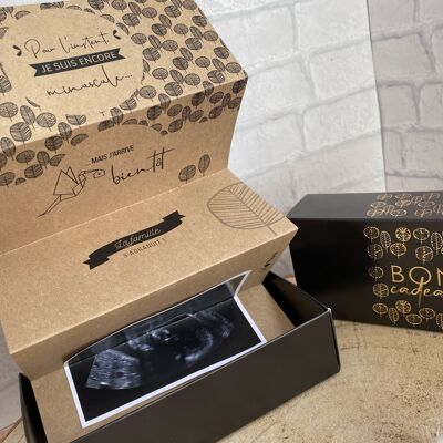 Pregnancy announcement - The family is growing - Baby announcement gift box