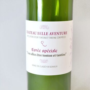 Etiquette bouteille de vin Grand-mère - Tu vas être grand-mère 5