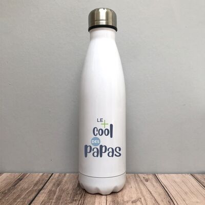 Der coolste aller Papas – Isolierflasche – Geschenkidee für Papa – Vatertag – Wasserflasche – nützliches Zero Waste Geschenk