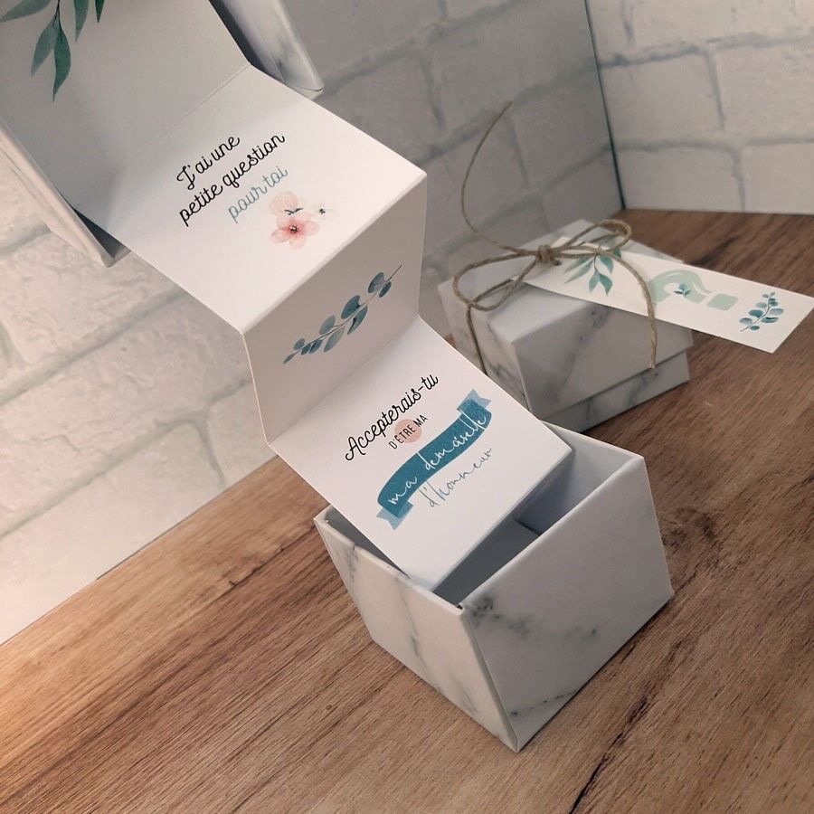 Richiesta di testimone di nozze - Richiesta di damigella d'onore di nozze - Scatola a sorpresa - matrimonio