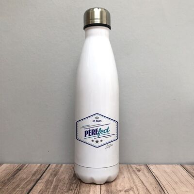 padre perfetto - bottiglia termica per papà - idea regalo per papà - festa del papà - bottiglia d'acqua - regalo utile zero sprechi