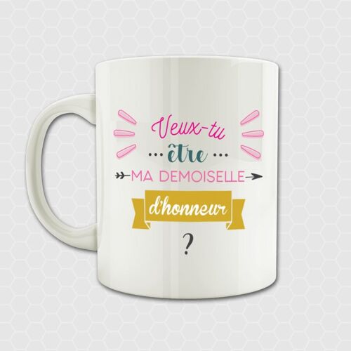 Mug demande de demoiselle d'honneur