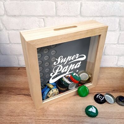 Beer capsule frame - Dad - Step-dad - grandpa - Father's Day gift idea