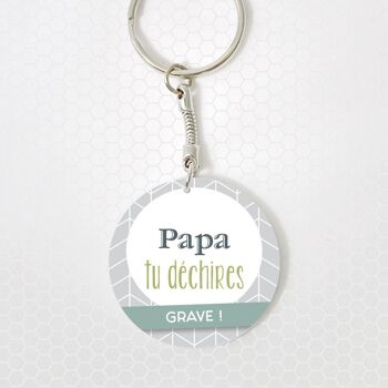 Porte clé papa - Fête des pères - 3 modèles différents 2