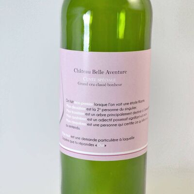 Solicitud de muestra - Etiqueta de botella de vino - farsa