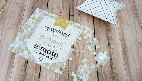 Puzzle demande témoin mariage - annonce mariage - témoin homme ou femme