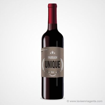 Wine label - Acknowledgment sponsor