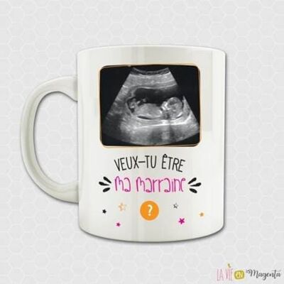 Godmother request mug - will you be my godmother? - ultrasound