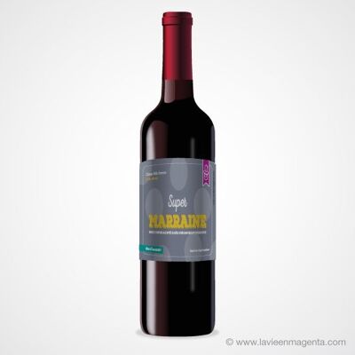 Reconocimiento madrina - Etiqueta de vino