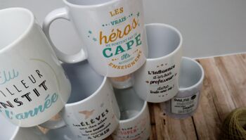 Mug Meilleur instit vert - institutrice - instituteur - idée cadeau année scolaire 5