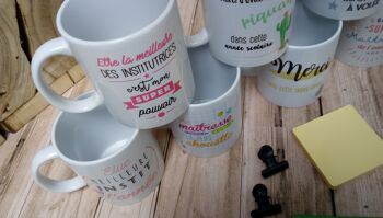 Mug Meilleur instit vert - institutrice - instituteur - idée cadeau année scolaire 6