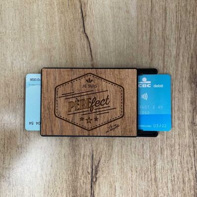 Dad gift idea card holder - skimming protection - Father's Day - Bank card case - dad - stepfather - bonus dad
