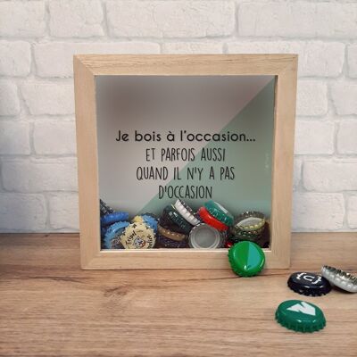 Beer capsule frame - friends - original men's gift idea - father's day - birthday