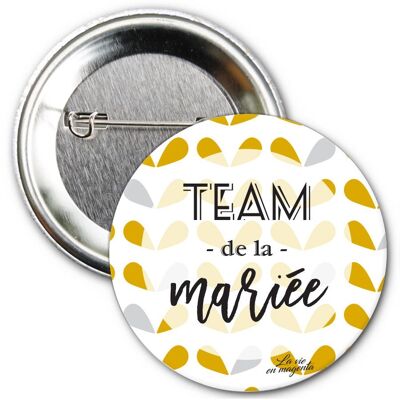 EVJF badge Bachelorette party - Bride's Team badge - pin pins - crest badge