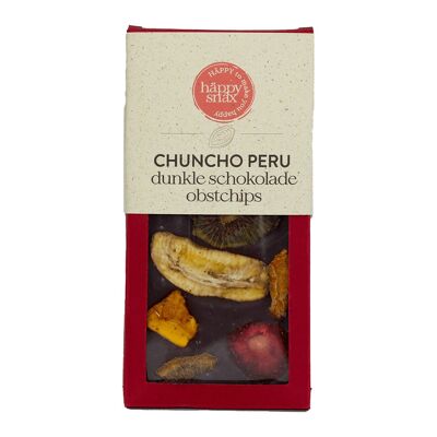 Chuncho Peru: edle Schokolade 70% mit Panela und gedörrtem Obst