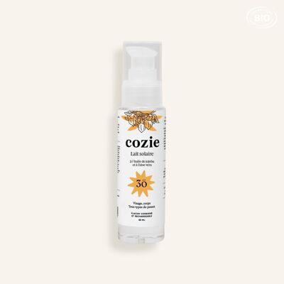 Cozie - Lait solaire SPF 30 à l’aloe vera et à l’huile de jojoba 50ml