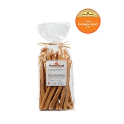 Parmigiano Reggiano PDO bread sticks handmade in Italy