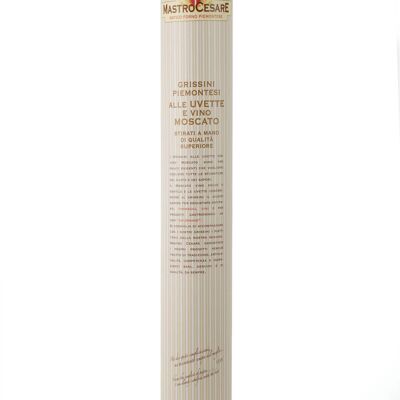 Grissini tube with raisins and Moscato wine