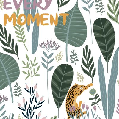 A5 - Jungle card - Enjoy every moment