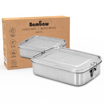 Lunch box | Metal lid - 1400mL 1