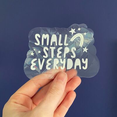 Small Steps Everyday - Sun Catcher - Peachy Pink
