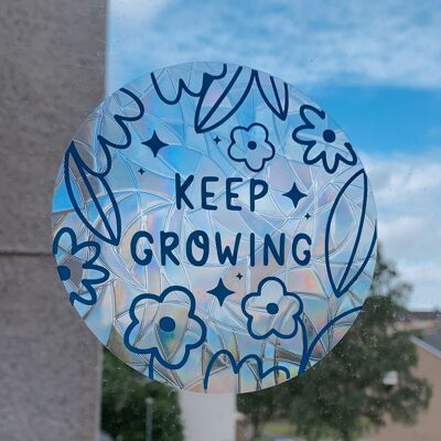 Keep Growing - Sun Catcher - Peachy Pink