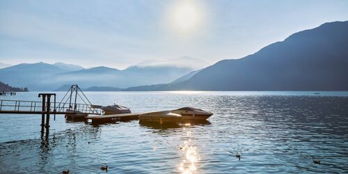 Boats, Lenno - 50x25 - Plexiglas