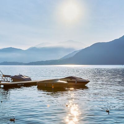 Bateaux, Lenno - 70x35 - Plexiglas