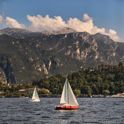 Marinai I, Lago di Como - 50x50 - Plexiglas