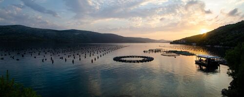 Sunset, Croatia - 100x40 - Plexiglas