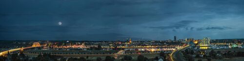 Nimma by Night, Nijmegen - 120x30 - Plexiglas