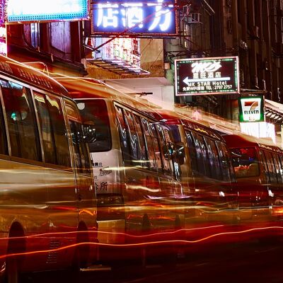 Blurry Lines, Hong Kong - 60x30 - Plexiglass