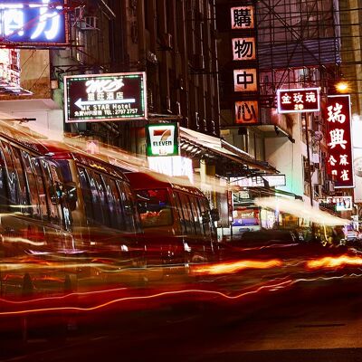 Líneas borrosas, Hong Kong - 200x100 - Plexiglás