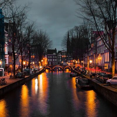 Spooky Streets, Amsterdam - 60x30 - Plexiglas