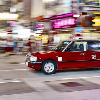 Taxi, Hongkong - 45x30 - Plexiglas