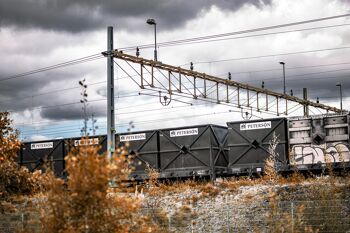 Train de marchandises, Suède - 60x40 - Plexiglas 1